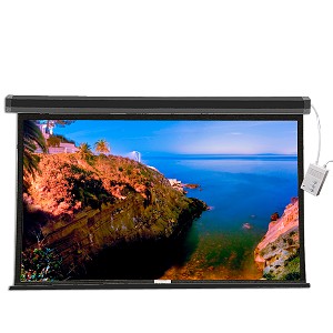 106" 16:9 Electric Digital Projector Screen w/Remote (Black) -